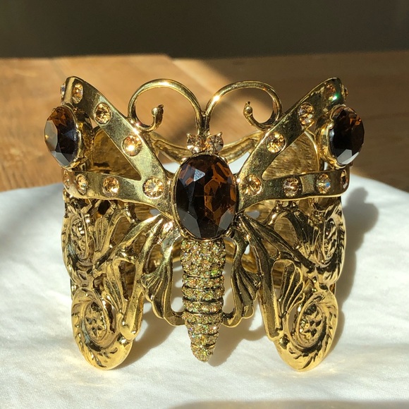 Chico's Jewelry - Chico’s Vintage Gold Tone Butterfly Cuff Bracelet